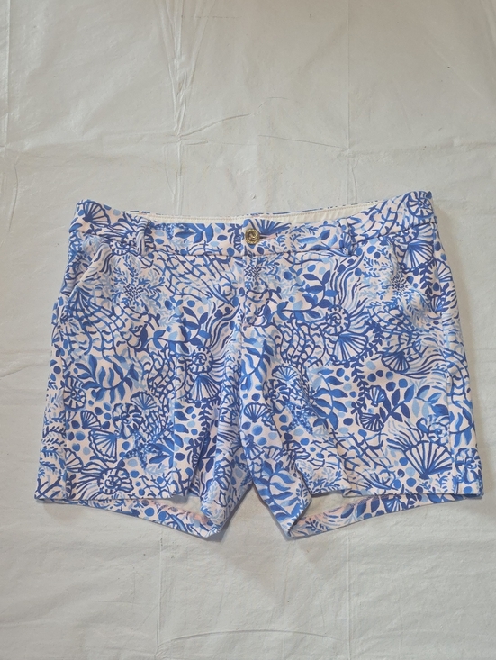 Lilly Pulitzer Pants - Lilly Pulitzer Women's Jayne Calla Lilly Pink High Tides Good Vibes Shorts 12